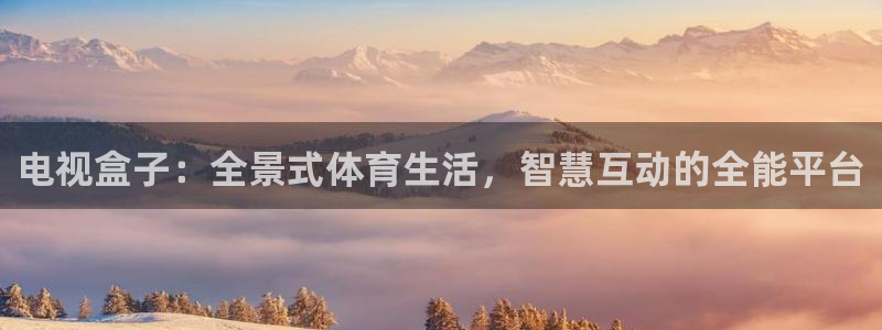 黑白直播体育足球：电视盒子：全景式体育生活，智慧互动的全能平台